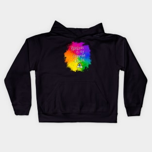 Rainbow is my Favorite Color Kids Hoodie